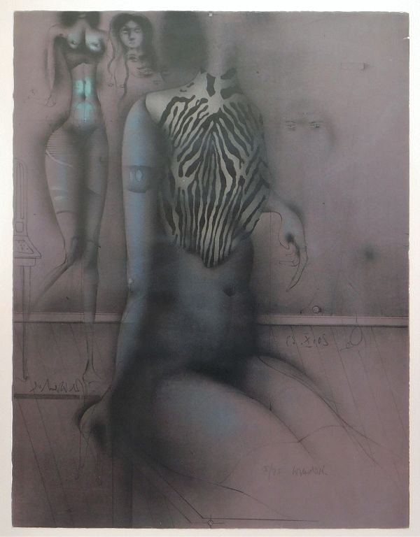 Appraisal: Paul Wunderlich Surrealist Nude Figure Etching Paul Wunderlich Germany France