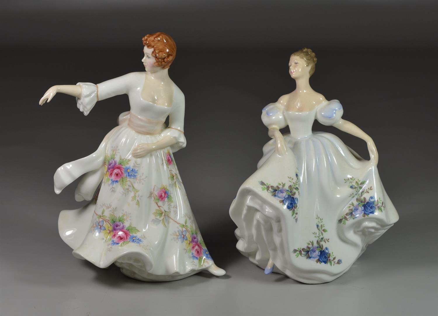 Appraisal: Royal Doulton bone china figurines Beatrice HN Hazel HN with