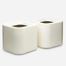 Appraisal: Modern PLANTERS PAIR plaster polyester resin fiberglass h w d