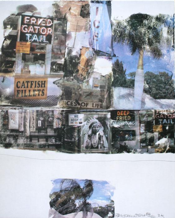 Appraisal: RAUSCHENBERG Robert American - ''Catfish Tales'' Offset Lithograph '' x