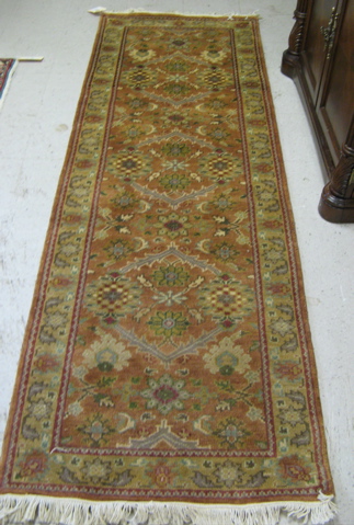 Appraisal: HAND KNOTTED ORIENTAL AREA RUG Agra-Persian overall floral design on