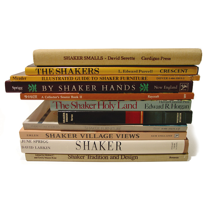 Appraisal: Shaker books group of eleven Shaker-related books very good condition