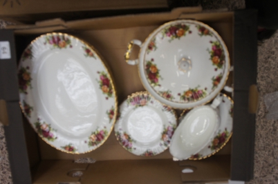 Appraisal: Royal Albert old country rose dinnerwear to include large oval