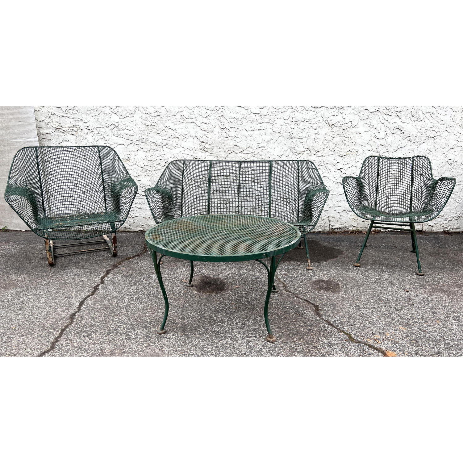 Appraisal: pc Set Russell Woodard Sculptura patio set Love seat Large