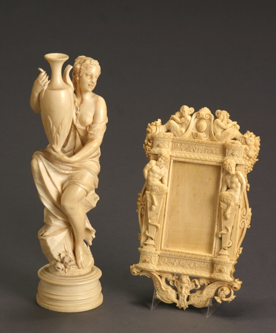 Appraisal: Continental Ivory Figure of a Woman and a Renaissance Style