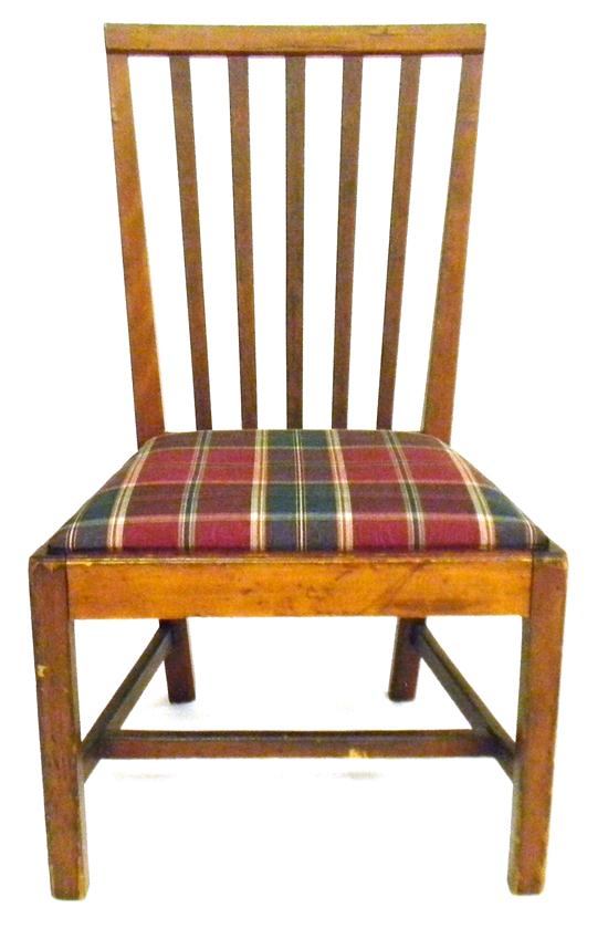 Appraisal: Side chair Connecticut Aaron Chapin School c cherry five triangularly