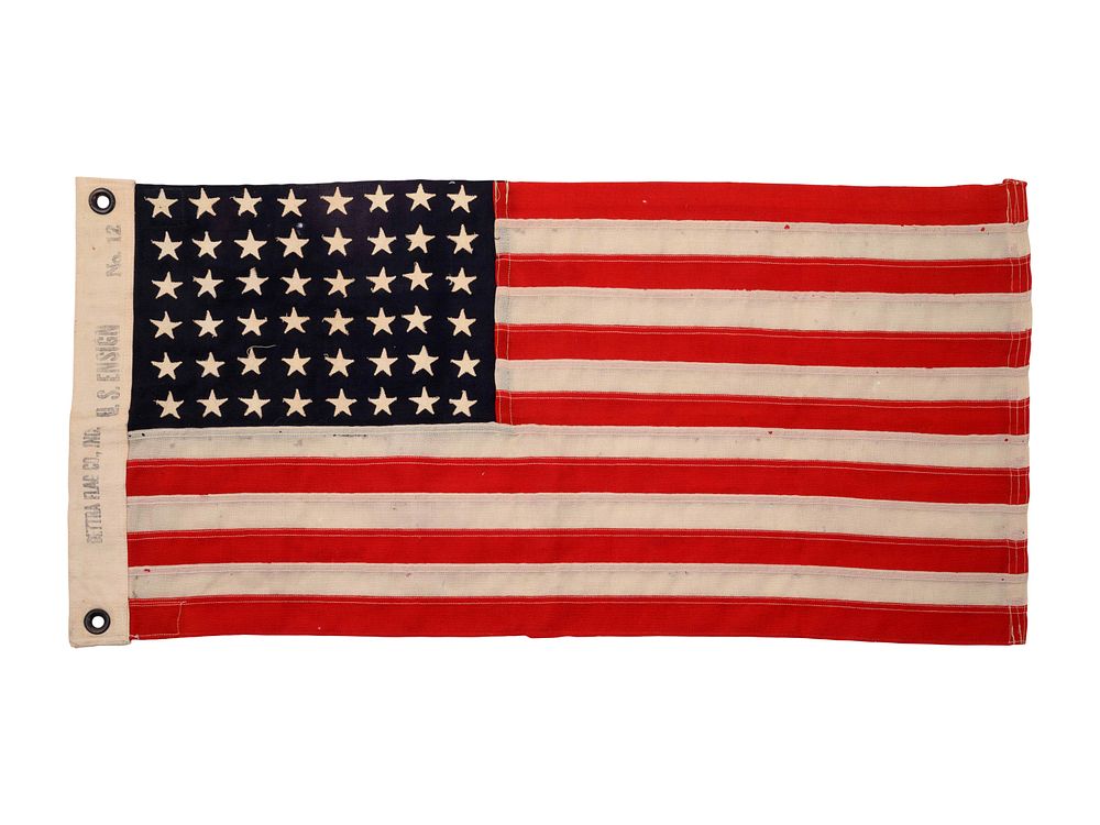 Appraisal: A World War I American Flag A World War I