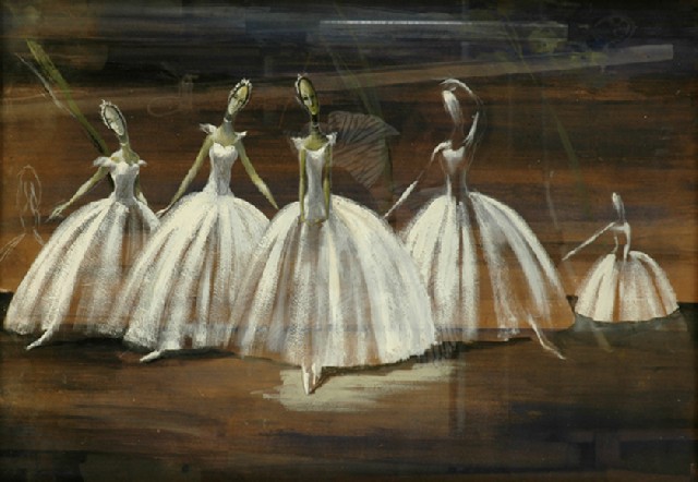 Appraisal: Loudon Sainthill - Ballet gouache and watercolour on paper label