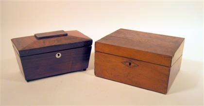 Appraisal: Regency rosewood tea caddy th century