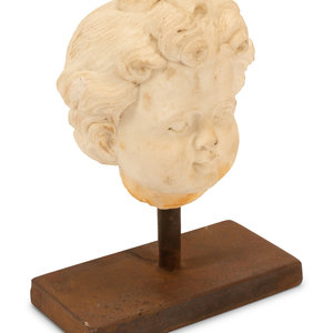 Appraisal: An Italian Carved Marble Head of a Youth After the