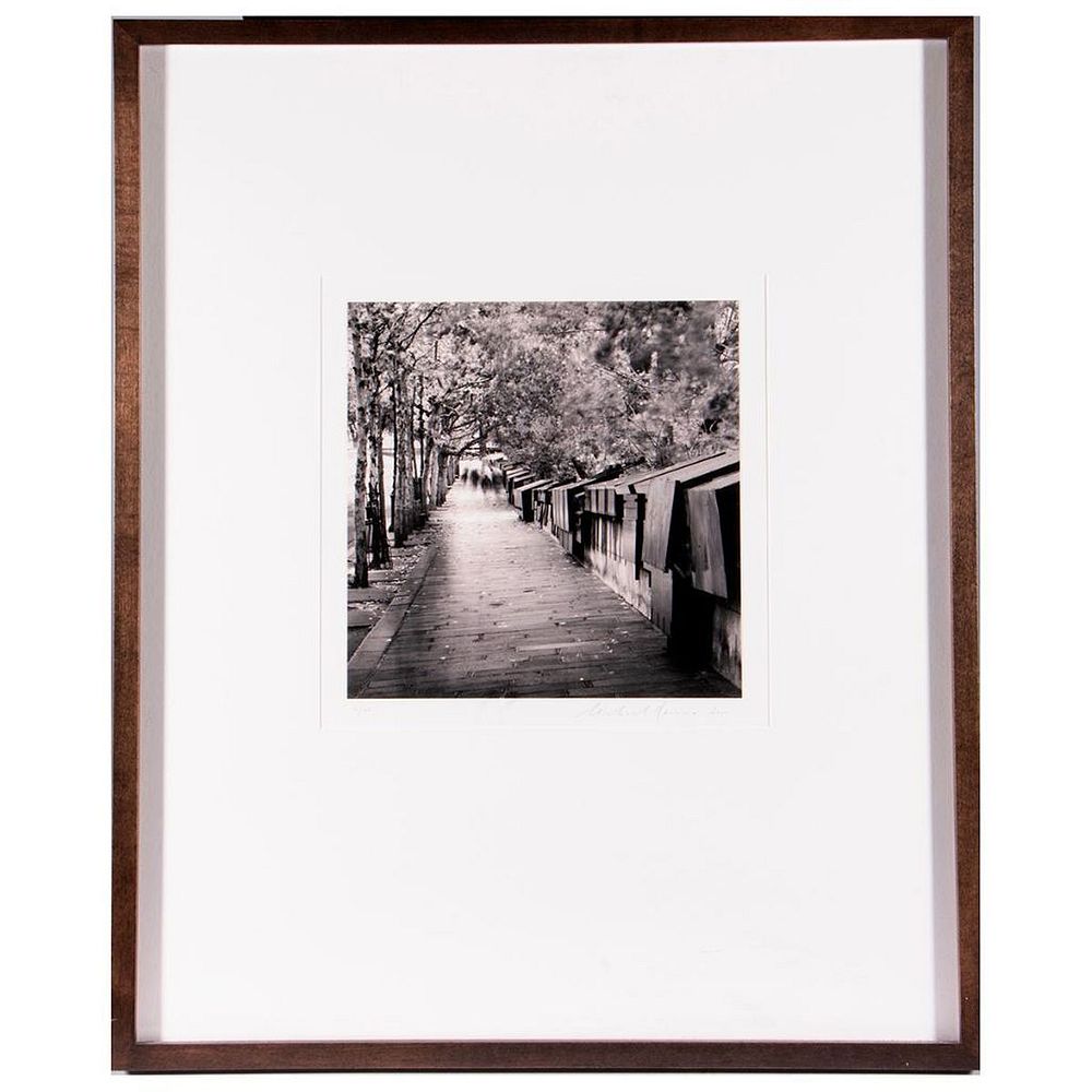 Appraisal: Framed photograph Parisian scene indistinctly signed Framed photograph Parisian scene