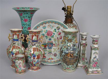 Appraisal: Group of assorted Chinese Export porcelain Including a rose medallion