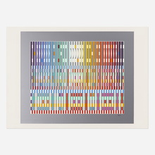 Appraisal: Yaacov Agam The Blessing c screenprint in colors on Arches