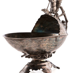 Appraisal: An Elaborate Figural Victorian Silverplated Centerpiece Middletown Plate Co Middletown