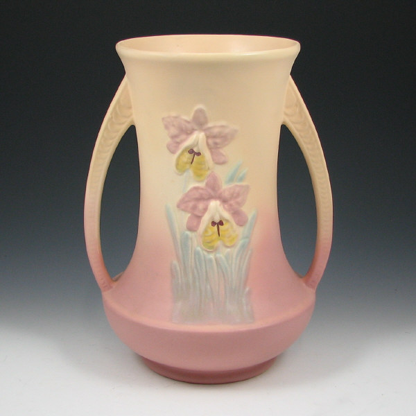 Appraisal: Hull Orchid - Vase Orchid vase in cream and mauve