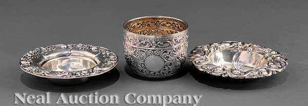 Appraisal: Three Victorian Sterling Silver Small Bowls including an English example