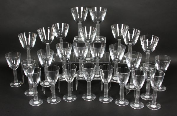 Appraisal: Twenty-seven piece Baccarat stemware setTwenty-seven piece Baccarat stemware set including