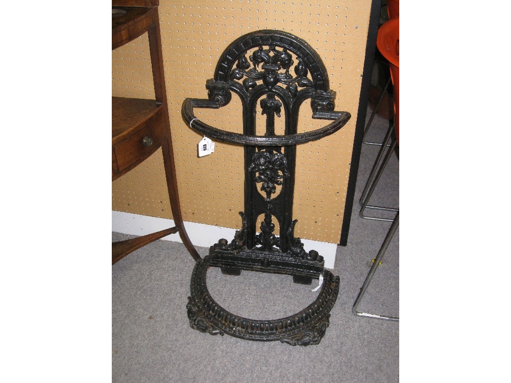 Appraisal: Cast iron stickstand