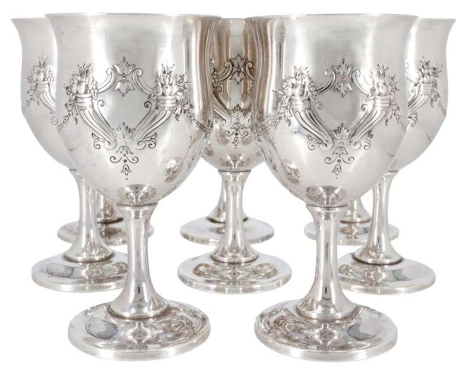 Appraisal: REED BARTON FRANCIS I STERLING WATER GOBLETS lot of American