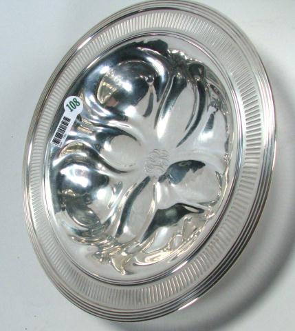 Appraisal: '' sterling bowl C with flower petal motif interior and