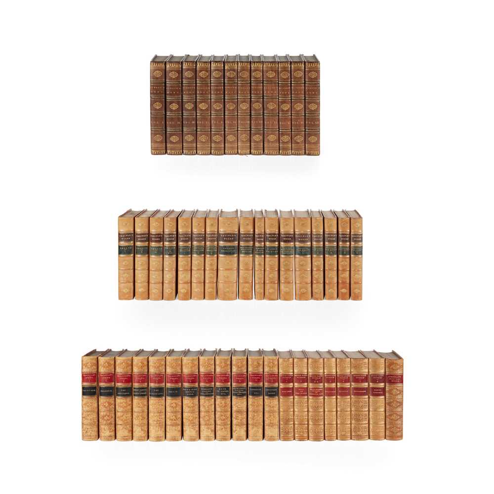 Appraisal: BINDINGS - GEORGE ELIOT THOMAS CARLYLE AND W M THACKERAY