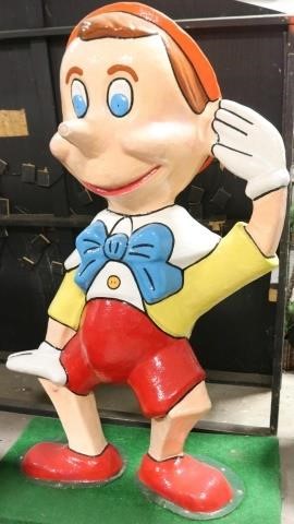 Appraisal: PINOCCHIO WALT DISNEY CHARACTER AMUSEMENT PARKFIBERGLASS -DIMENSIONAL FIGURE SLIGHT DAMAGE