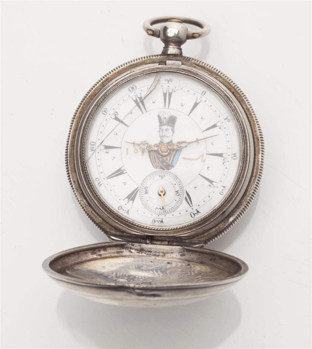 Appraisal: A silver cased key wind pocket watch for the Turkish