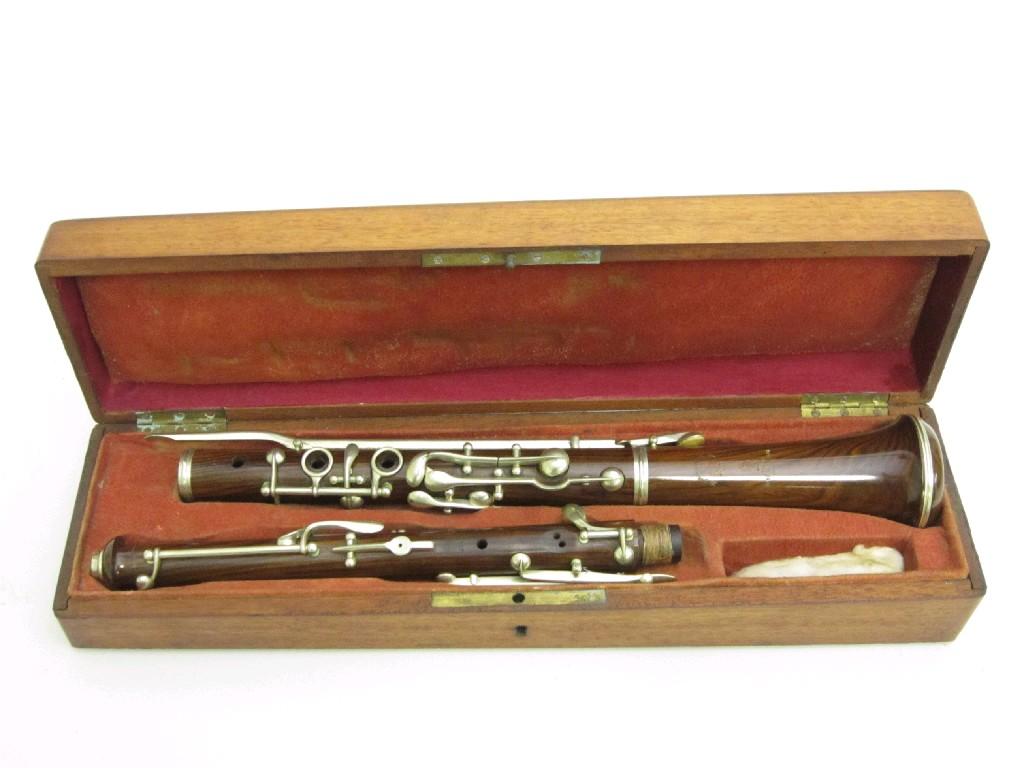 Appraisal: A late th Century Thibouville-Lamy Oboe simple system in rosewood