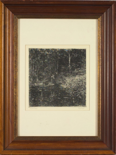 Appraisal: Phillip Kappel N A American - Louisiana Swamp etching sight