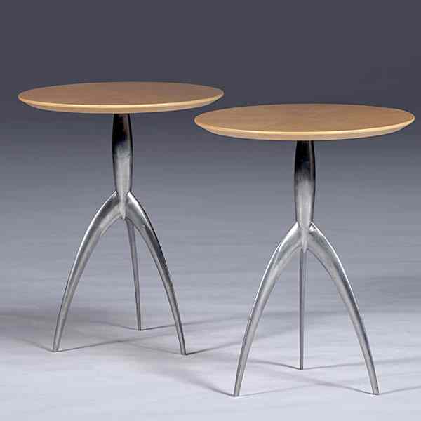 Appraisal: Italian International-Style Side Tables Italian ca - A pair of