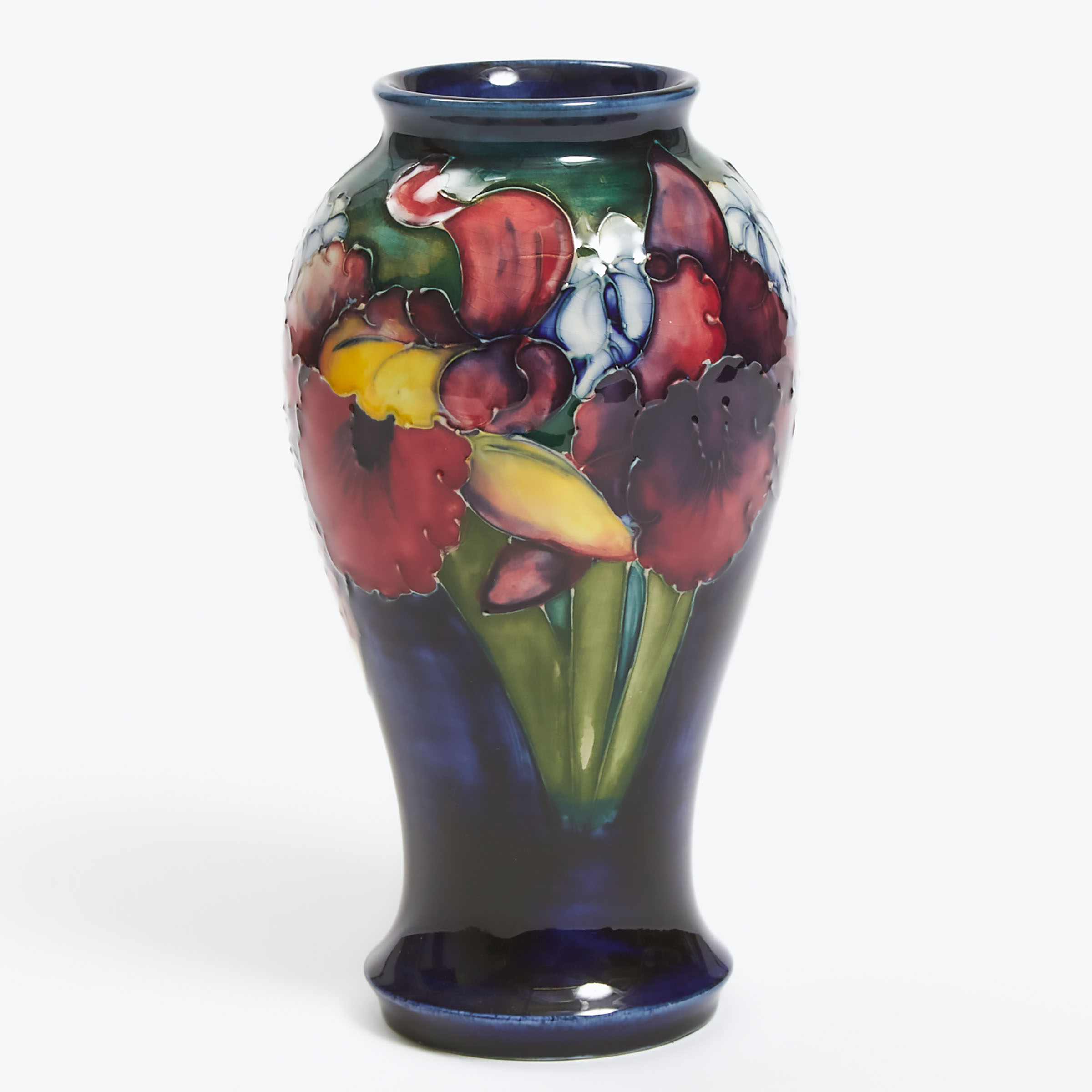 Appraisal: Moorcroft Orchids Vase c height in cm