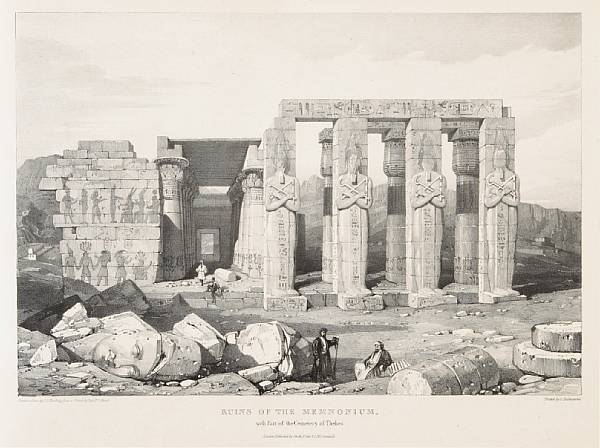 Appraisal: HEAD CHARLES FRANKLIN Eastern and Egyptian Scenery Ruins amp c