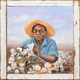 Appraisal: W Earl Robinson - Mississippi Cotton Picker in a Blue