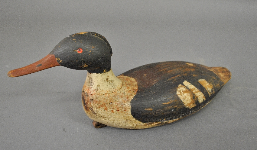 Appraisal: - New England Merganser decoy c s h x l