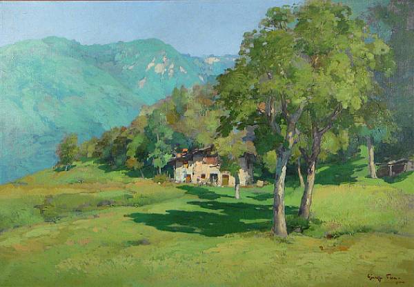 Appraisal: Giuseppe Pesa Italian - A Trentino landscape signed 'Giuseppe Pesa'