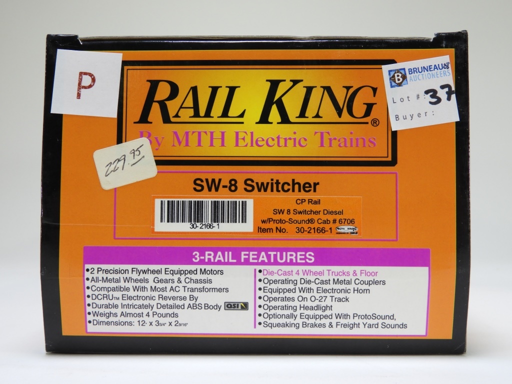 Appraisal: RAIL KING CP RAIL SW- SWITCHER O GAUGE TRAIN Item