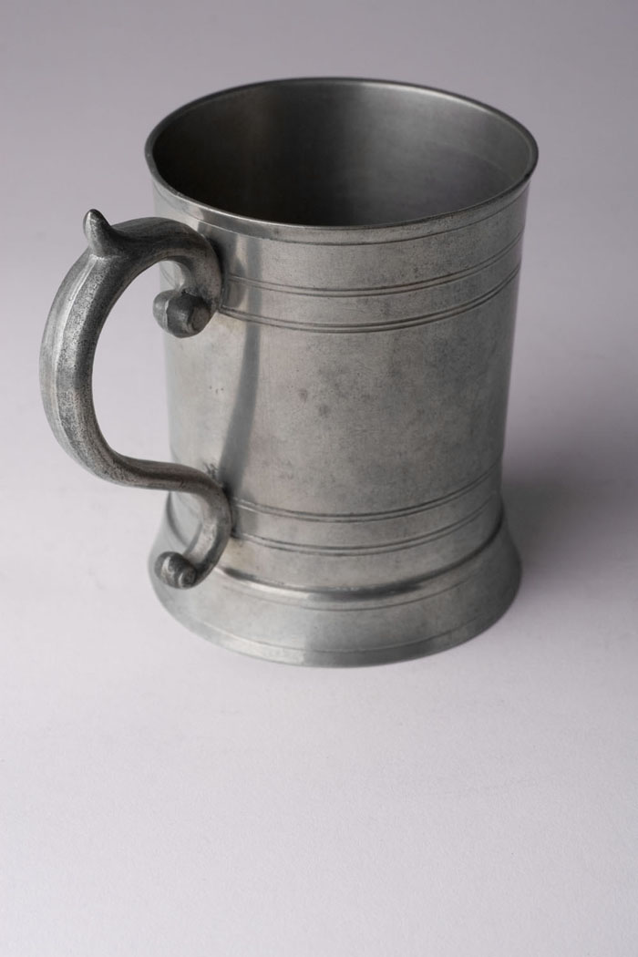 Appraisal: PEWTER HANDLED BEAKER DAVID B MOREY AND R H OBER