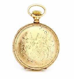 Appraisal: A lady's ct gold Elgin pocket watch with white dial