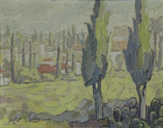 Appraisal: LAMM Shmuel Oil on Canvas Ramat Gan Signed lower left