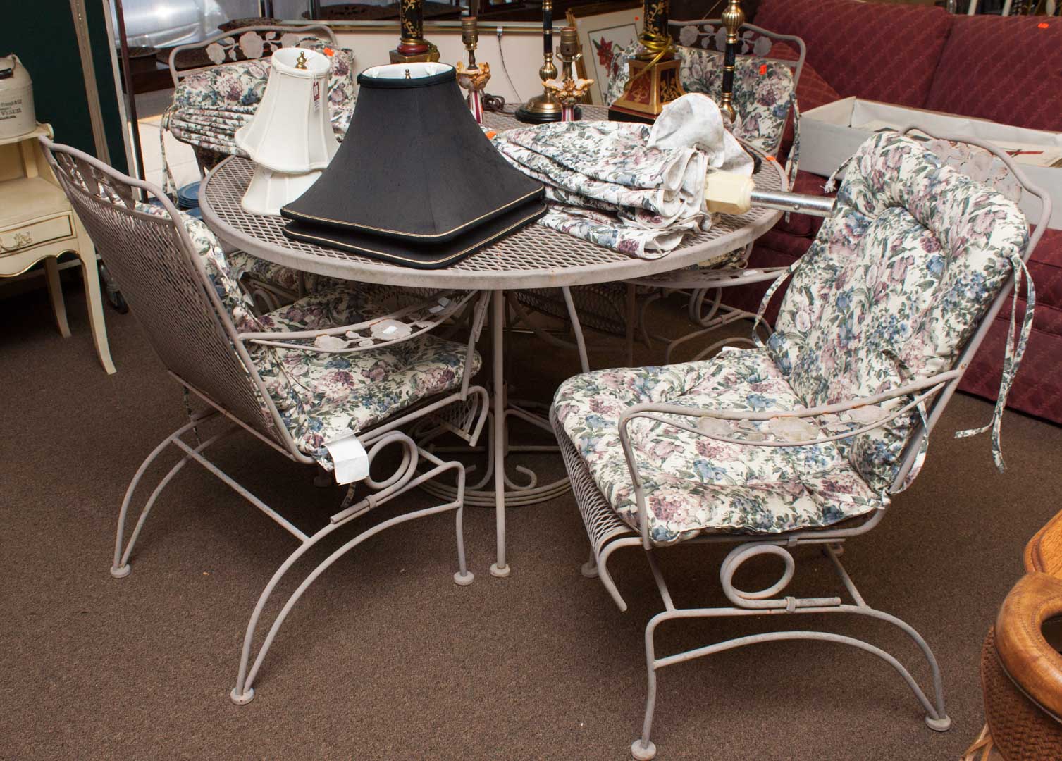 Appraisal: Six-piece patio set