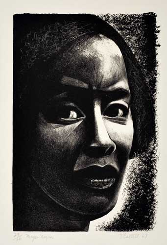 Appraisal: ELIZABETH CATLETT - Mujer Negra Lithograph x mm x inches