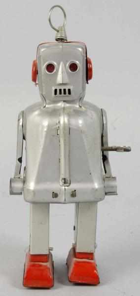 Appraisal: Tin Sparky Robot Wind-Up Toy Description Japanese Working Original antenna