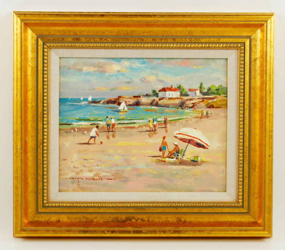 Appraisal: - Morrell Front Beach O P Wayne Morrell American -