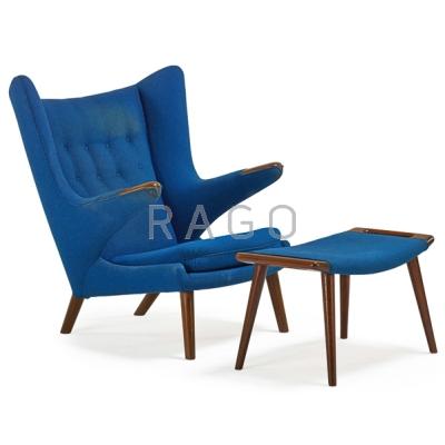 Appraisal: HANS WEGNER - A P STOLEN Papa Bear chair Denmark