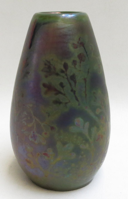 Appraisal: WELLER ART POTTERY VASE the teardrop shape vase decorated with