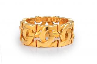 Appraisal: A Cartier Signature Gold Band Crafted using an interlocking open