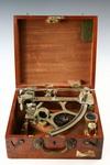 Appraisal: SEXTANT - Late th c boxed brass sextant by C