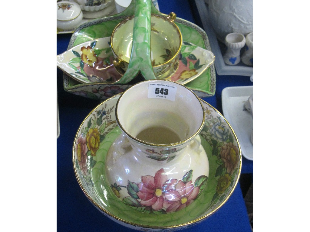 Appraisal: Lot comprising assorted Maling - vase bowl basket dish etc