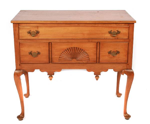 Appraisal: A Queen Anne maple lowboy height in width in depth