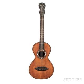 Appraisal: Romantic Parlor Guitar th Century unlabeled scale length in Estimate